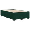 vidaXL Estrutura de cama sem colch&atilde;o 120x200 cm veludo verde-escuro