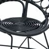 vidaXL Cadeira de jantar 2 pcs Preto 65 x 55,5 x 81 cm Rattan e Ferro