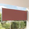 vidaXL Toldo lateral retr&aacute;til para p&aacute;tio 140x300 cm castanho