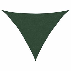 vidaXL Para-sol estilo vela 160 g/m&sup2; 2,5x2,5x3,5 m PEAD verde-escuro