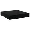 vidaXL Prateleiras de parede suspensas 2 pcs 40x23x3,8cm MDF preto