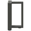vidaXL P&eacute;s para mesa de centro em forma de T, 2 pe&ccedil;as, antracite, 38x25x(42-43) cm, a&ccedil;o