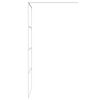 vidaXL Divis&oacute;ria de chuveiro branco 90x195 cm vidro ESG transparente