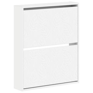 vidaXL Arm&aacute;rio de Sapatos de Parede DELFT 71 x 17 x 86 cm Branco