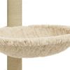 vidaXL &Aacute;rvore para gatos com poste arranhador sisal 74 cm cor creme