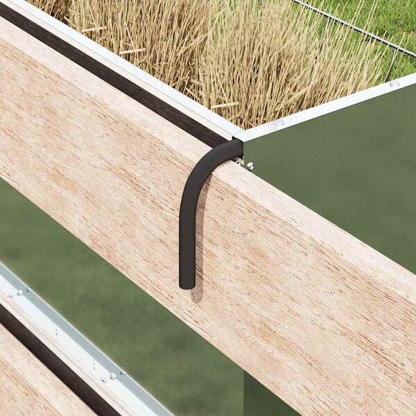 vidaXL Comedouro de Feno Prateado 71 x 33 x 70 cm A&ccedil;o Galvanizado