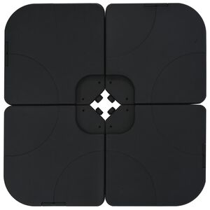 vidaXL Base de guarda-sol portátil areia/água 60 L