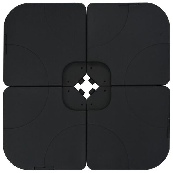 vidaXL Base de guarda-sol portátil areia/água 60 L