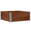 vidaXL Colares para paletes 2 pcs 100x100 cm pinho maci&ccedil;o castanho