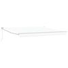 vidaXL Toldo Retr&aacute;til Branco 400 &times; 300 cm Poli&eacute;ster