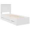 vidaXL Estrutura da Cama Branco 75 x 190 cm Madeira de Engenharia