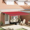 vidaXL Toldo Retr&aacute;til Manual Vermelho 450 &times; 350 cm Poli&eacute;ster e A&ccedil;o