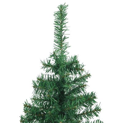 vidaXL Árvore de Natal artificial de canto 150 cm PVC verde