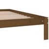 vidaXL Estrutura de cama 200x200 cm pinho maci&ccedil;o castanho mel