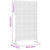 vidaXL Protetor de Privacidade Cinzeto 100 x 50 x 180 cm