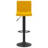 vidaXL Bancos de bar 2 pcs veludo amarelo mostarda