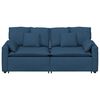vidaXL Sof&aacute; modular com almofadas azul