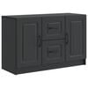 vidaXL Buffet com gaveta Preto 89 x 34,5 x 57 cm Derivados de Madeira