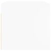 vidaXL Armário de parede c/ portas de vidro 68,5x37x35 cm branco