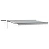 vidaXL Toldo Retr&aacute;til El&eacute;trico Antracite e Branco 4,5 &times; 3,5 m