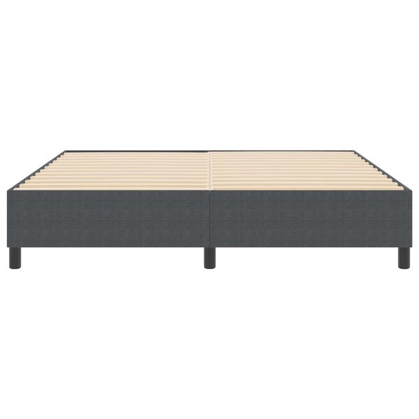 vidaXL Estrado de cama plataforma Cinza Escuro 180 x 200 cm tecido