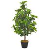 vidaXL Planta loureiro artificial com vaso 90 cm verde