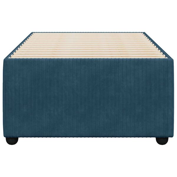 vidaXL Estrutura de cama 80x200 cm veludo azul