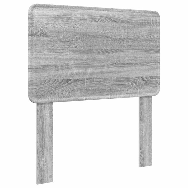 vidaXL Cabeceira com cabeceira Cinza Sonoma 75 cm Madeira processada