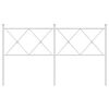 vidaXL Cabeceira de substitui&ccedil;&atilde;o 160 cm metal branco