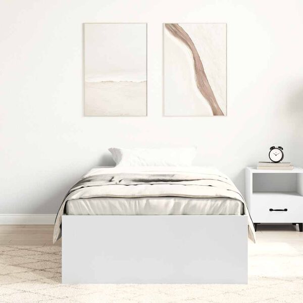 vidaXL Estrutura de cama 100x200 cm branco
