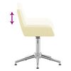vidaXL Cadeira de escrit&oacute;rio girat&oacute;ria tecido cor creme