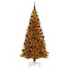 vidaXL &Aacute;rvore de Natal com 300 LEDs com suporte Ouro 210 cm PET