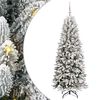 vidaXL &Aacute;rvore de Natal Artificial Branco 180 cm