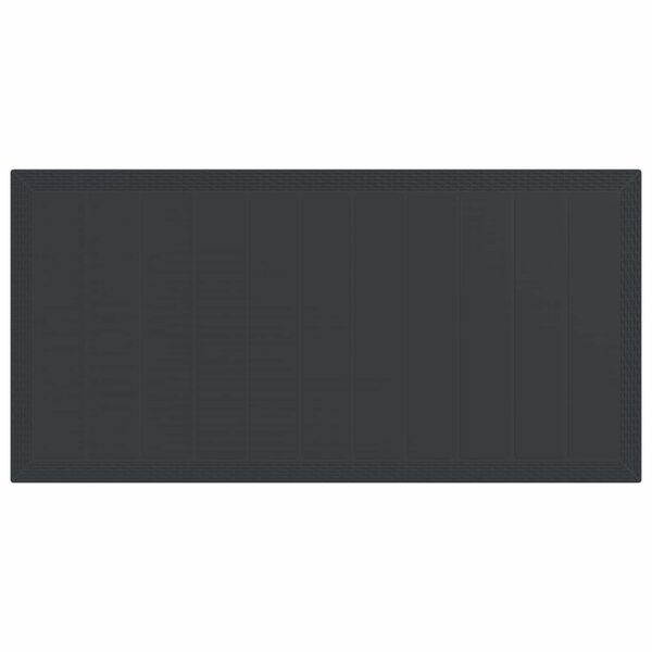 vidaXL Conjunto de Jantar para Jardim 9 pcs Antracite Polipropileno