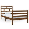 vidaXL Estrutura de cama 90x200cm madeira de pinho maci&ccedil;a castanho-mel