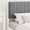 vidaXL Estrutura de Cama com Cabeceira Estofada Cinzento-claro