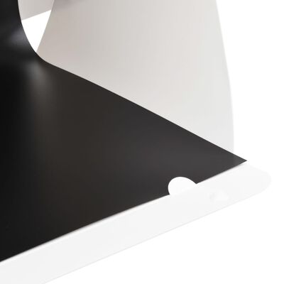 vidaXL Caixa luz LED dobrável estúdio foto. 40x34x37cm plástico branco