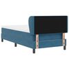vidaXL Cama Box com colch&atilde;o Azul escuro 100 x 200 cm Veludo
