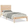 vidaXL Cama extra longa sem colch&atilde;o 100x210 cm madeira maci&ccedil;a