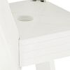 vidaXL Mesa de bistrô 70x70x72 cm plástico branco