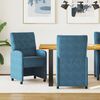 vidaXL Cadeiras de Jantar com Rodas 2 pcs Azul 58 x 67 x 97 cm Veludo