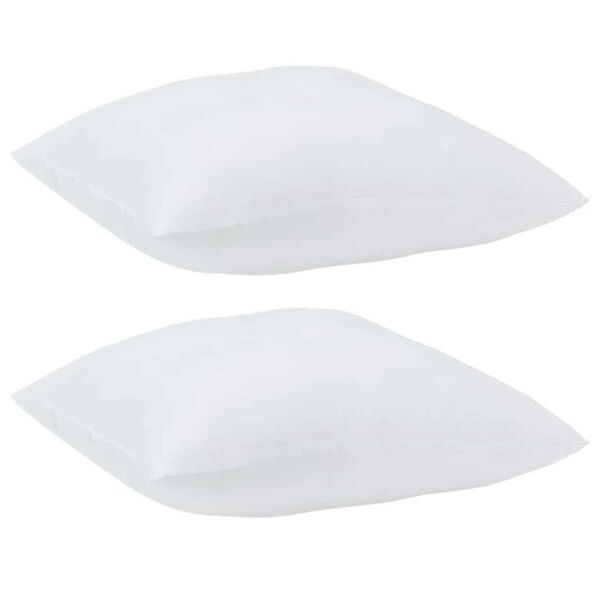 vidaXL Almofada com travesseiro 2 pcs Branco 61 x 41 x 20 cm Poli&eacute;ster