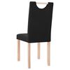 vidaXL Cadeiras de jantar 6 pcs tecido preto