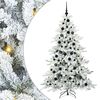 vidaXL &Aacute;rvore de Natal Articulada Artificial Branco 180 cm PVC e A&ccedil;o