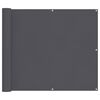 vidaXL Tela de varanda 90x700 cm 100% poli&eacute;ster oxford antracite