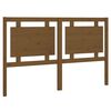 vidaXL Cabeceira de cama 155,5x4x100 cm pinho maci&ccedil;o castanho mel