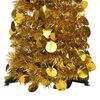 vidaXL &Aacute;rvore de Natal pop-up artificial 120 cm PET dourado