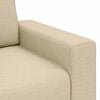 vidaXL Poltrona 100x77x82 cm tecido cor creme
