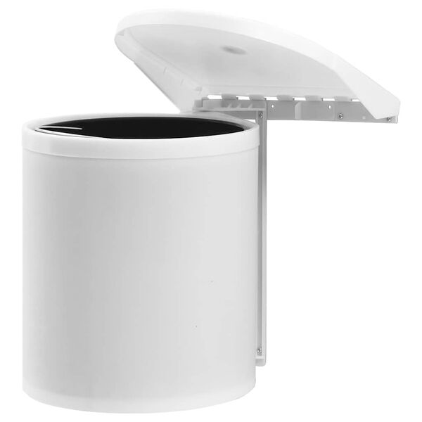 vidaXL Caixote do lixo para cozinha embutido pl&aacute;stico 12 L