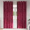 vidaXL Cortinas de Veludo 2 pcs vermelho tinto 245 x 140 cm Veludo